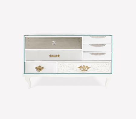 Ночной столик BOCA DO LOBO SOHO WHITE BIG