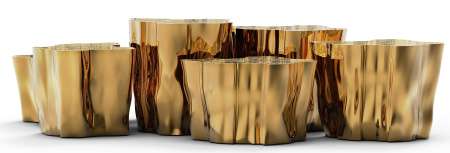 Приставной столик BOCA DO LOBO EDEN SERIES BRASS 7 PIECES