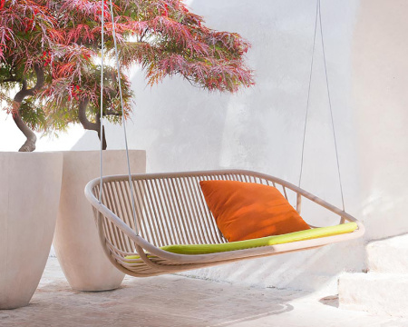 Качели 2-х местные из дерева PAOLA LENTI Swing
