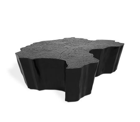 Журнальный столик BOCA DO LOBO EDEN LACO ALUMINIUM BLACK SMALL